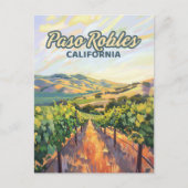 Paso Robles California Vineyard Central Coast Briefkaart (Voorkant)