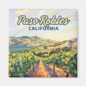 Paso Robles California Vineyard Central Coast Magneet (Voorkant)