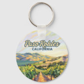 Paso Robles California Vineyard Central Coast Sleutelhanger (Voorkant)