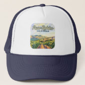 Paso Robles California Vineyard Central Coast Trucker Pet (Voorkant)