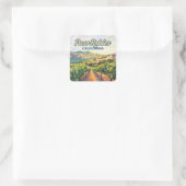 Paso Robles California Vineyard Central Coast Vierkante Sticker (Tas)