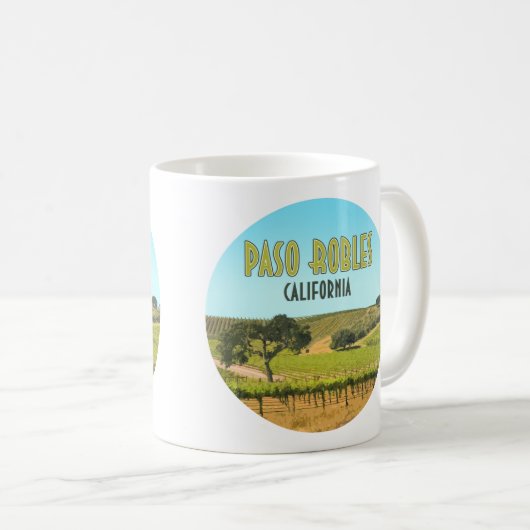 Paso Robles California Vineyard  Koffiemok (Voorkant rechts)