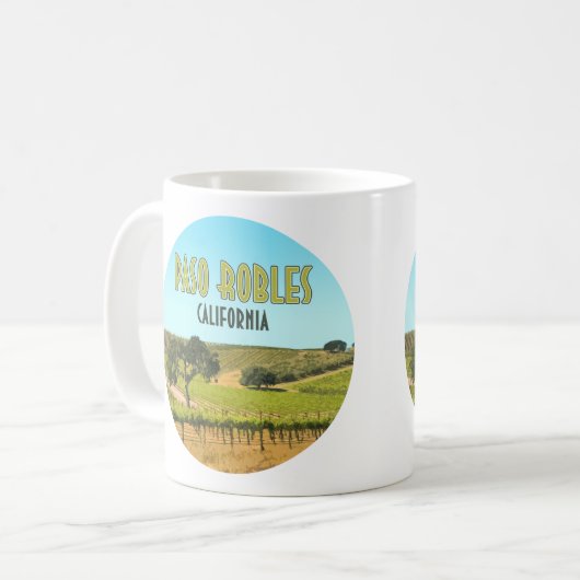 Paso Robles California Vineyard  Koffiemok (Voorkant links)