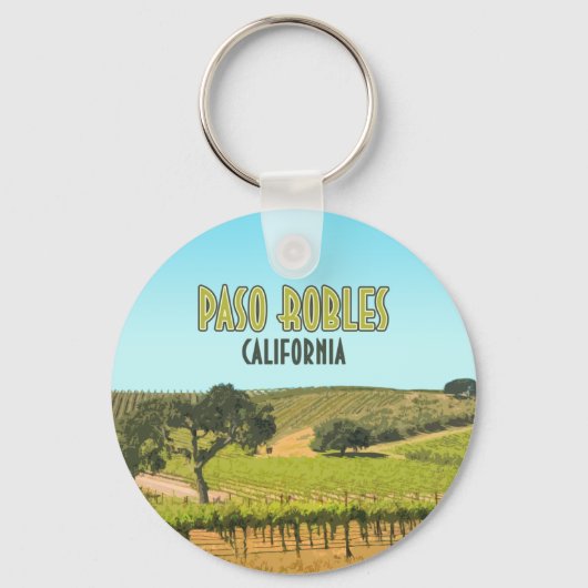 Paso Robles California Vineyard  Sleutelhanger (Voorkant)