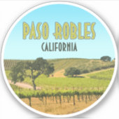 Paso Robles California Vineyard  Sticker (Voorkant)
