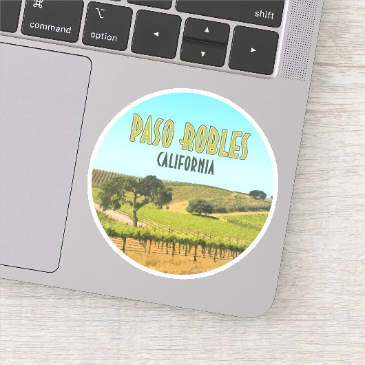 Paso Robles California Vineyard  Sticker (Detail)