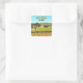 Paso Robles California Vineyard  Vierkante Sticker (Tas)