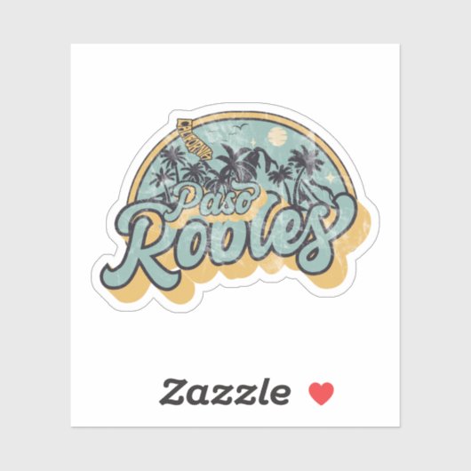 Paso Robles, Californië Sticker (Vel)