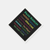 Paso Robles Kleurrijke wijnservetten Servet (Hoek)