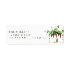 Paso Robles Vineyard Winery Wedding Address Label