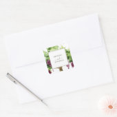 Paso Robles Vineyard Winery Wedding Envelope Seals Vierkante Sticker (Envelop)