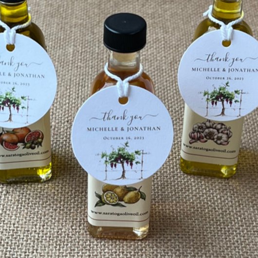 Paso Robles Vineyard Winery Wedding Favors Favor T Bedankjes Labels