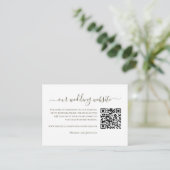 Paso Robles Vineyard Winery Wedding RSVP QR Code Informatiekaartje (Staand voorkant)