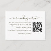 Paso Robles Vineyard Winery Wedding RSVP QR Code Informatiekaartje (Voorkant)