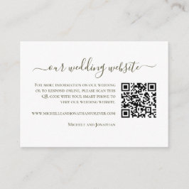 Paso Robles Vineyard Winery Wedding RSVP QR Code Informatiekaartje