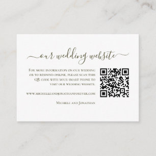Paso Robles Vineyard Winery Wedding RSVP QR Code Informatiekaartje