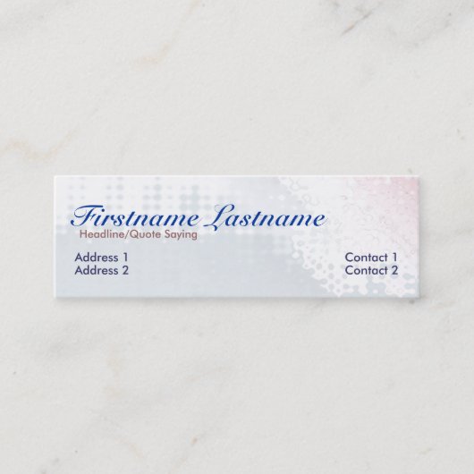 Pasoflora-profielkaart Mini Visitekaartje (Voorkant)