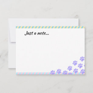 Paspas afdrukken van een Pasen puppy, alleen een n Notitiekaartje