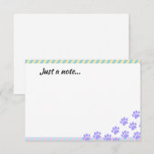 Paspas afdrukken van een Pasen puppy, alleen een n Notitiekaartje (Voorkant / Achterkant)