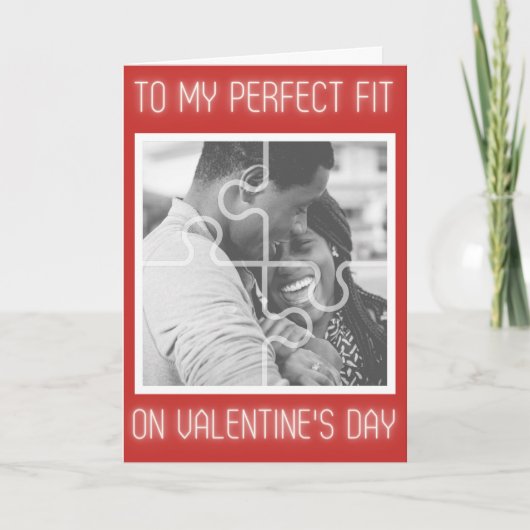 Pasperfecte aangepaste Valentijnskaart met foto Kaart (Voorkant)