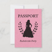 paspoort bachelorette kaart (Voorkant)