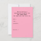 paspoort bachelorette kaart (Achterkant)