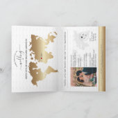 Paspoort Bestemming Huwelijk Faux Gold Crest Itali (Binnen)