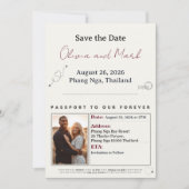 Paspoort Bewaar de datum – Bourgogne & Champagne Kaart (Voorkant)