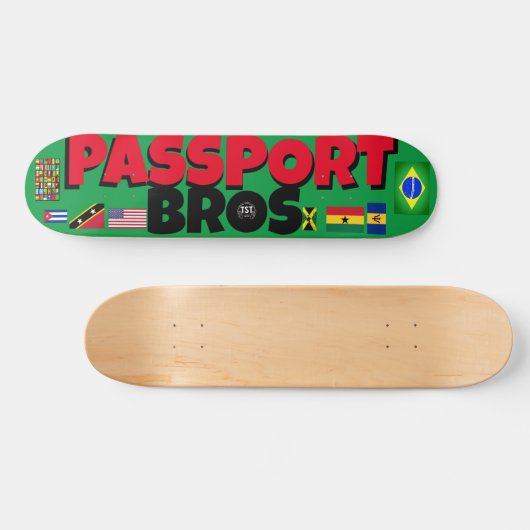 PASPOORT BROS 7 3/4-inch skateboard deck (Horizontaal)