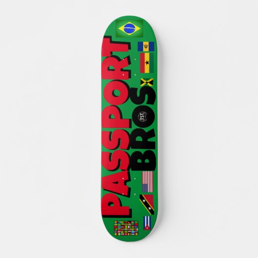 PASPOORT BROS 7 3/4-inch skateboard deck (Voorkant)