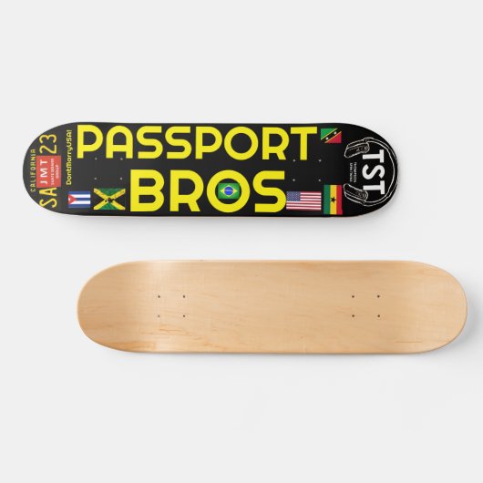 PASPOORT BROS 7 3/4-inch skateboard deck (Horizontaal)