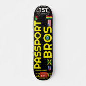 PASPOORT BROS 7 3/4-inch skateboard deck (Voorkant)