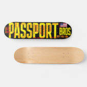 PASPOORT BROSZ. 7 3/4-inch skateboard deck (Horizontaal)
