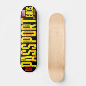 PASPOORT BROSZ. 7 3/4-inch skateboard deck (Voorkant)
