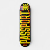 PASPOORT BROSZ. 7 3/4-inch skateboard deck (Voorkant)