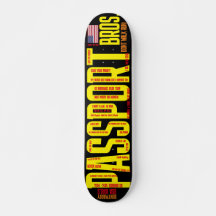 PASPOORT BROSZ. 7 3/4-inch skateboard deck