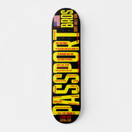 PASPOORT BROSZ. 7 3/4-inch skateboard deck