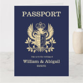 Paspoort bruiloft uitnodiging  (Voorkant)