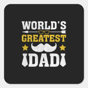 Paspoort   De grootste vader ter wereld Vierkante Sticker