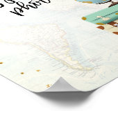 Paspoort Foto's Tafel bord Reis Avontuur Douche Poster (Hoek)