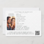 Paspoort Gold Hearts vliegtuig rode bestemming bru Kaart (Achterkant)