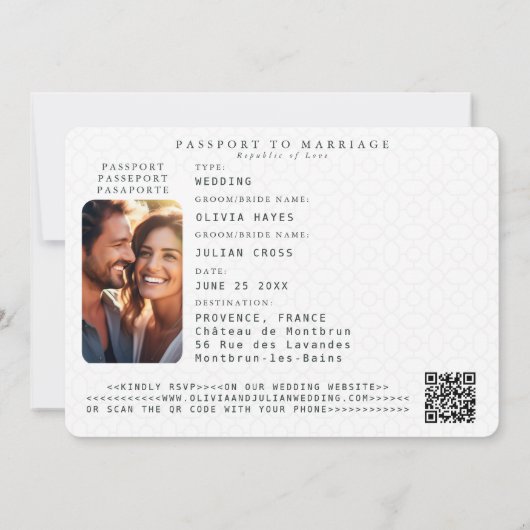 Paspoort Goud Hart Vliegtuig Marine Destination We Kaart (Achterkant)