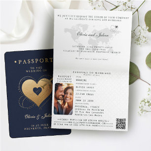 Paspoort Hearts Vliegtuig Marine Destination Weddi