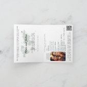 Paspoort Kaart Tropical Leaf Destination Wedding (Binnen)