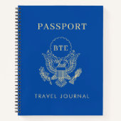 Paspoort Monogram aangepast reisblad Notitieboek (Voorkant)