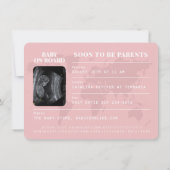 Paspoort naar ouderschap Reizen Thema Baby shower Kaart (Achterkant)