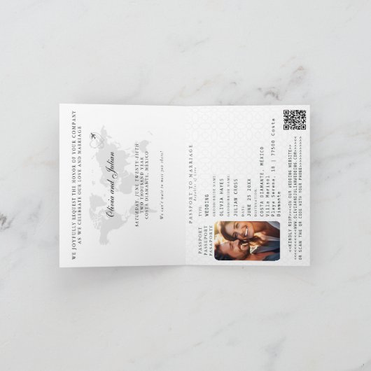 Paspoort Nepgoud Navy Mexico Bestemming Trouwen (Binnen)