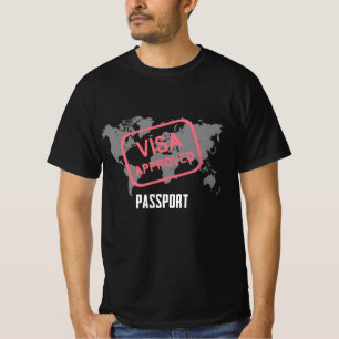 Paspoort reeds goedgekeurd voor reisavontuur t-shirt