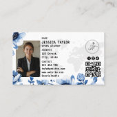 Paspoort Reisbureau Wereldkaart Boarding Pass Visitekaartje (Achterkant)