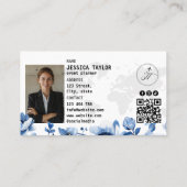 Paspoort Reisbureau Wereldkaart Boarding Pass Visitekaartje (Achterkant)